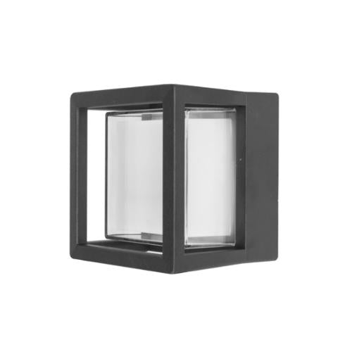 Lampara Cubo Sobreponer 12W 3K Blanco Cálido Para Exterior - Wattko